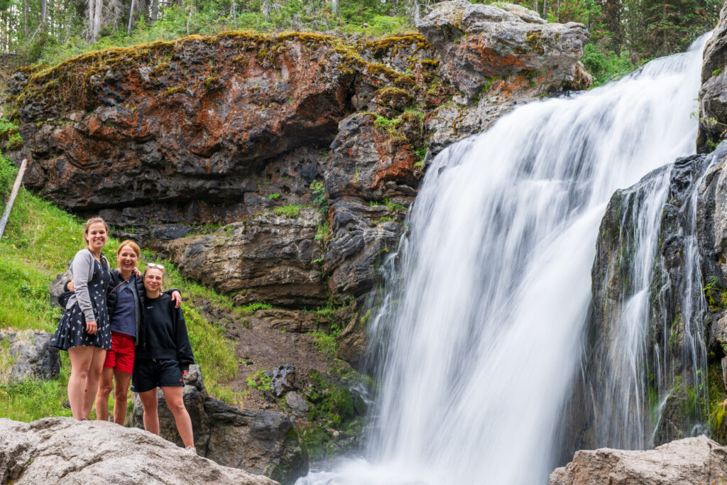 Moses Waterfall auf unserem Roadtrip durch die Rocky Mountains