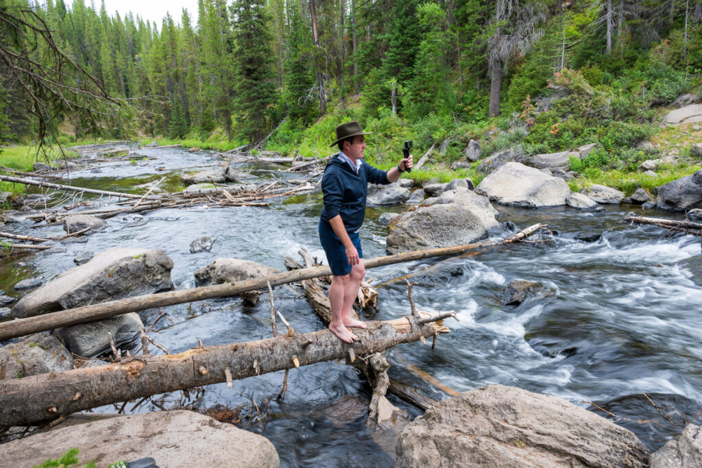 Moses Waterfall auf unserem Roadtrip durch die Rocky Mountains